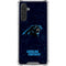 NFL Carolina Panthers Distressed Galaxy A17 Clear Case