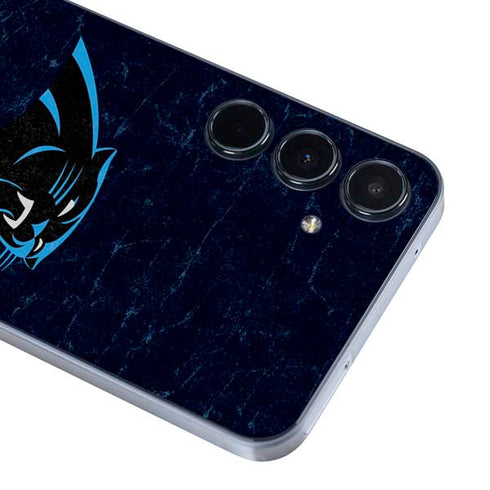 NFL Carolina Panthers Distressed Galaxy A35 5G Skin