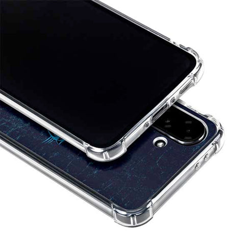 NFL Carolina Panthers Distressed Galaxy A36 5G Clear Case