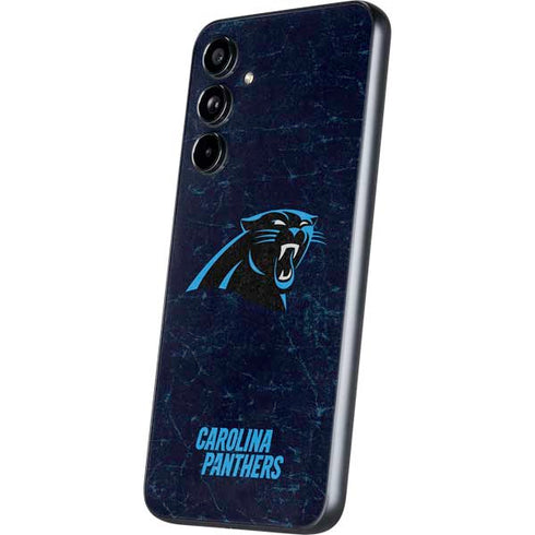 NFL Carolina Panthers Distressed Galaxy A54 5G Skin