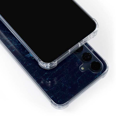 NFL Carolina Panthers Distressed Galaxy A55 5G Clear Case