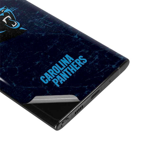 NFL Carolina Panthers Distressed Galaxy Note 10 Plus Skin