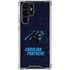NFL Carolina Panthers Distressed Galaxy S23 Ultra Clear Case