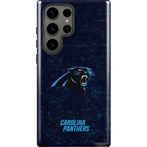 NFL Carolina Panthers Distressed Galaxy S23 Ultra Pro Case