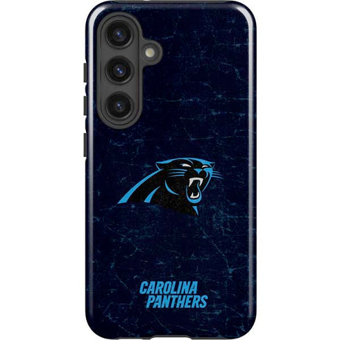 NFL Carolina Panthers Distressed Galaxy S25 Impact Case