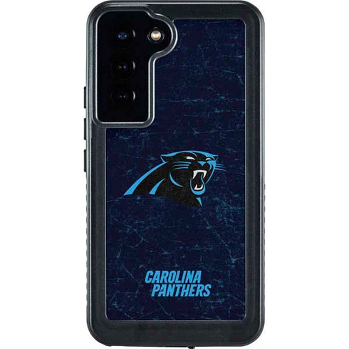 NFL Carolina Panthers Distressed Galaxy S24 Plus Waterproof Case