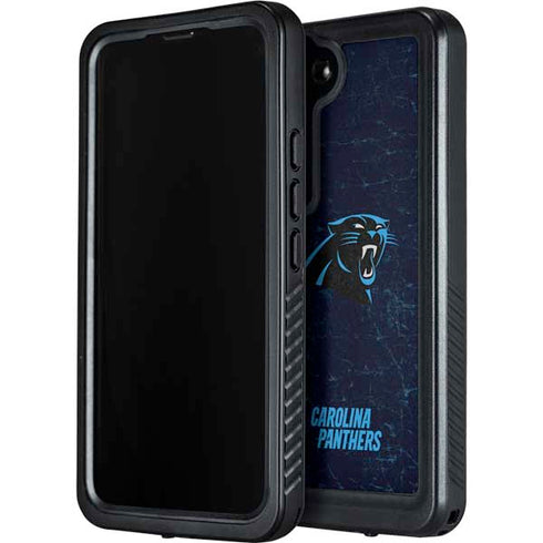 NFL Carolina Panthers Distressed Galaxy S24 Plus Waterproof Case