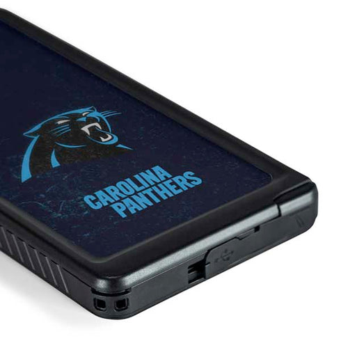 NFL Carolina Panthers Distressed Galaxy S24 Ultra Waterproof Case