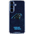 NFL Carolina Panthers Distressed Galaxy S25 Plus Clear Case