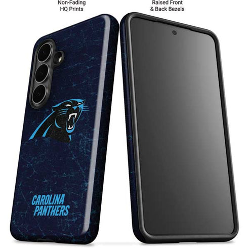 NFL Carolina Panthers Distressed Galaxy S26 Plus Impact Case