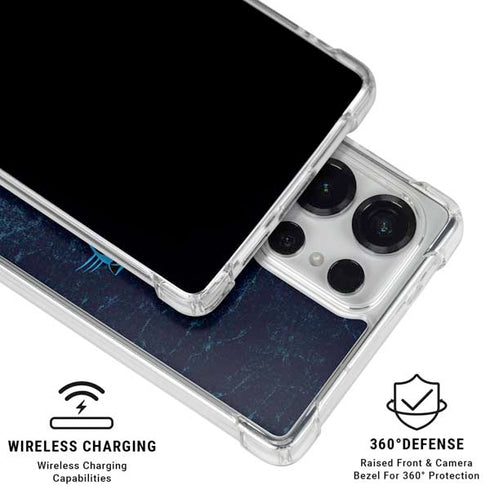 NFL Carolina Panthers Distressed Galaxy S26 Ultra Clear Case