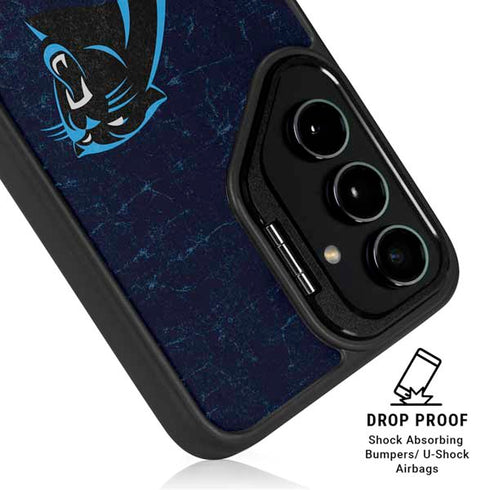 NFL Carolina Panthers Distressed Galaxy S26 Ultra Kickstand Case