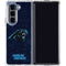 NFL Carolina Panthers Distressed Galaxy Z Fold5 5G Clear Case