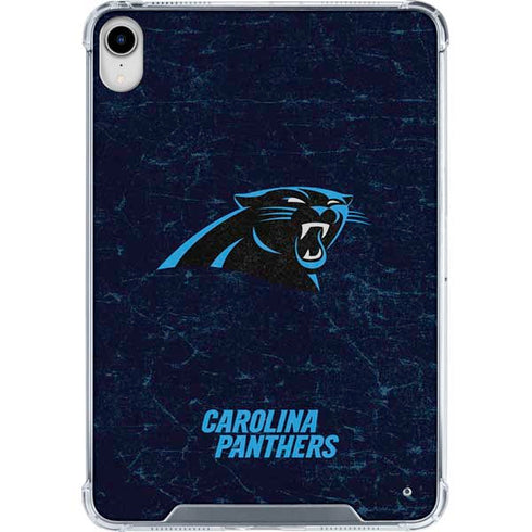 NFL Carolina Panthers Distressed iPad 11th Gen (2025) Clear Case