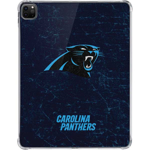 NFL Carolina Panthers Distressed iPad Pro 11in (2024) Clear Case