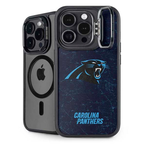 NFL Carolina Panthers Distressed iPhone 14 Pro Max Kickstand Case