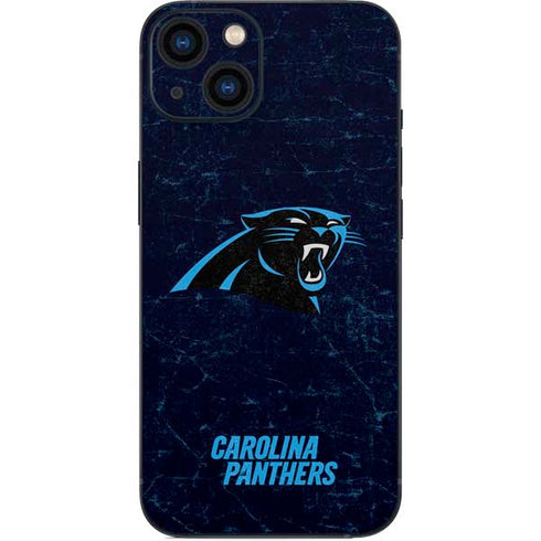 NFL Carolina Panthers Distressed iPhone Skins