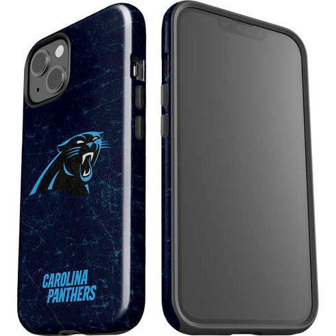 NFL Carolina Panthers Distressed iPhone 15 Impact Case
