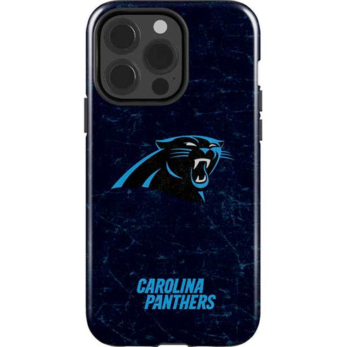 NFL Carolina Panthers Distressed iPhone 15 Pro Impact Case