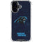 NFL Carolina Panthers Distressed iPhone 16 Clear Case