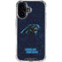 NFL Carolina Panthers Distressed iPhone 16 Clear Case
