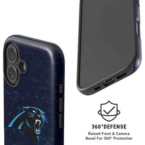 NFL Carolina Panthers Distressed iPhone 16 Magsafe Impact Case