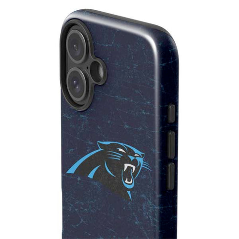 NFL Carolina Panthers Distressed iPhone 16 Plus Impact Case