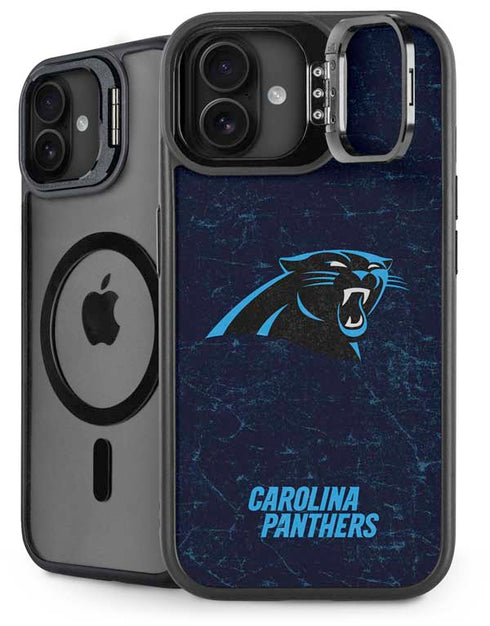 NFL Carolina Panthers Distressed iPhone 16 Plus Kickstand Case
