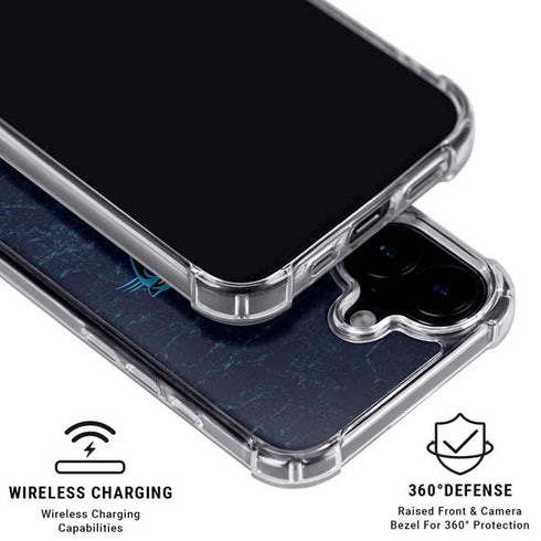 NFL Carolina Panthers Distressed iPhone 16 Plus MagSafe Case