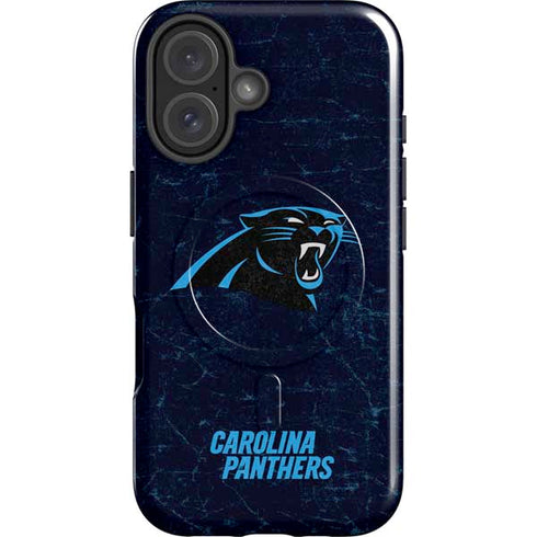 NFL Carolina Panthers Distressed iPhone 16 Plus Magsafe Impact Case
