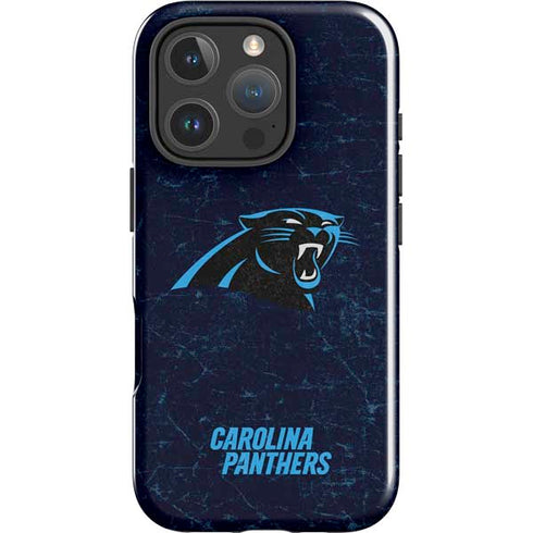 NFL Carolina Panthers Distressed iPhone 16 Pro Impact Case