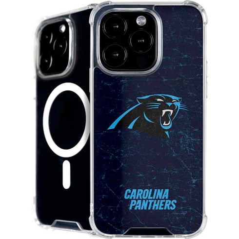 NFL Carolina Panthers Distressed iPhone 16 Pro MagSafe Case