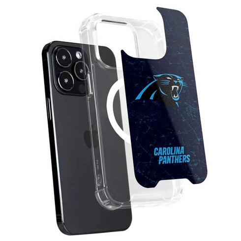 NFL Carolina Panthers Distressed iPhone 16 Pro MagSafe Case
