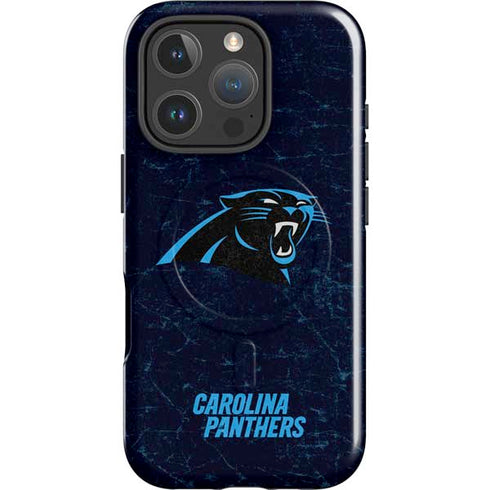 NFL Carolina Panthers Distressed iPhone 16 Pro Magsafe Impact Case
