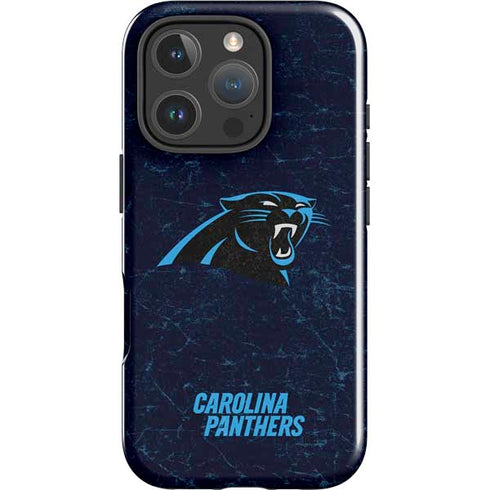 NFL Carolina Panthers Distressed iPhone 16 Pro Max Impact Case