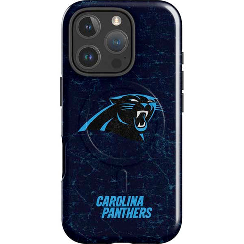 NFL Carolina Panthers Distressed iPhone 16 Pro Max Magsafe Impact Case