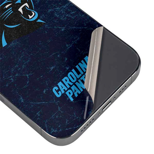 NFL Carolina Panthers Distressed iPhone 16e Skin