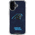NFL Carolina Panthers Distressed iPhone 17 Clear Case