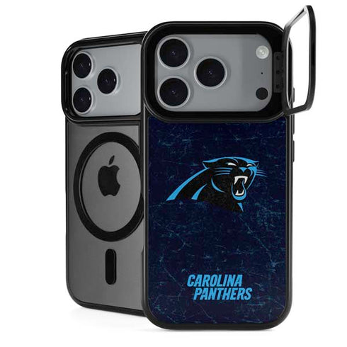 NFL Carolina Panthers Distressed iPhone 18 Pro Kickstand Case