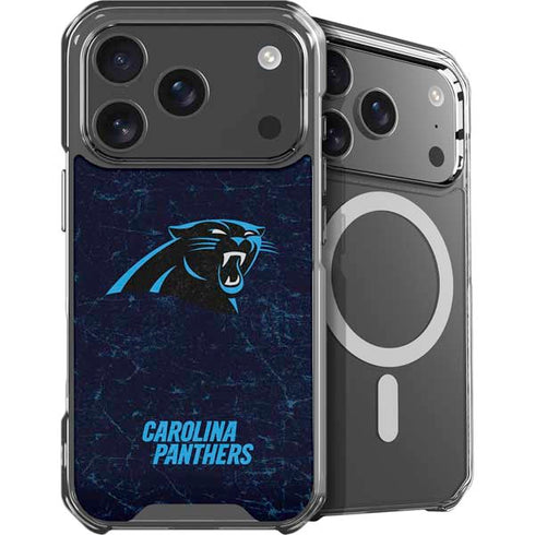 NFL Carolina Panthers Distressed iPhone 18 Pro MagSafe Case
