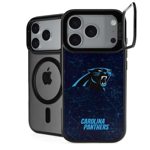 NFL Carolina Panthers Distressed iPhone 18 Pro Max Kickstand Case