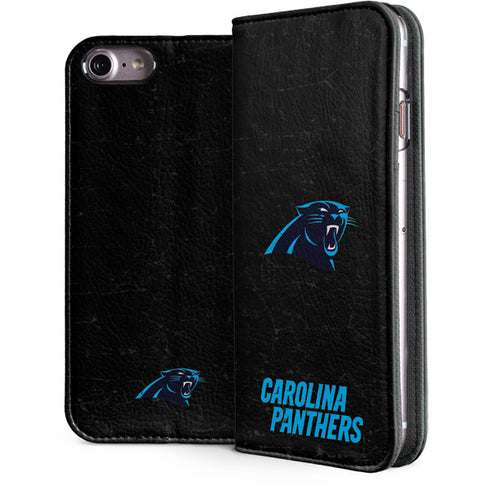 NFL Carolina Panthers Distressed iPhone 8 Folio Case