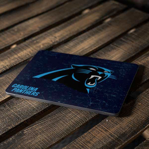 NFL Carolina Panthers Distressed Apple MacBook Air Skin