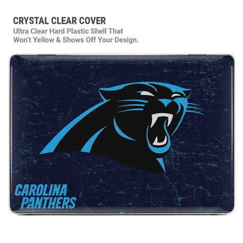 NFL Carolina Panthers Distressed MacBook Pro 14in (2021-24) Case plus Skin