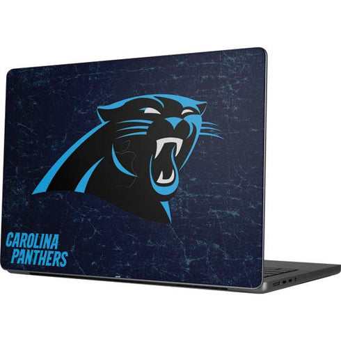 NFL Carolina Panthers Distressed Apple MacBook Pro 14-inch Skin