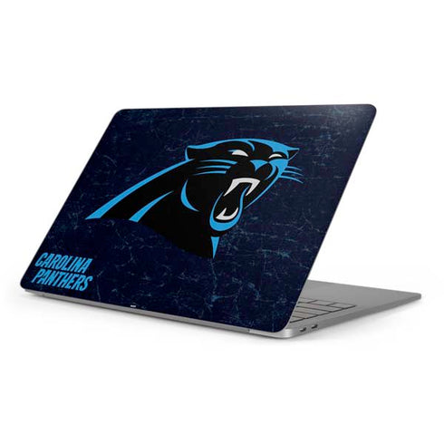 NFL Carolina Panthers Distressed Apple MacBook Pro 16-inch Skin