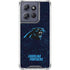 NFL Carolina Panthers Distressed Moto G Play 5G (2025) Clear Case