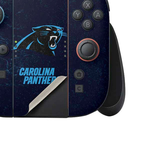 NFL Carolina Panthers Distressed Nintendo Switch 2 (2025) Joy-Con Controller Skin