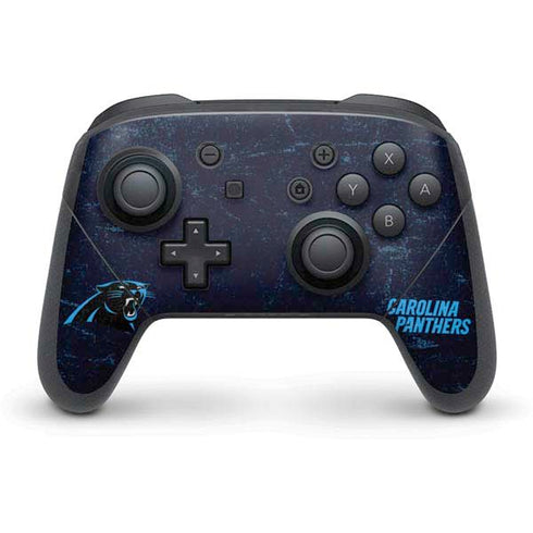 NFL Carolina Panthers Distressed Nintendo Skins