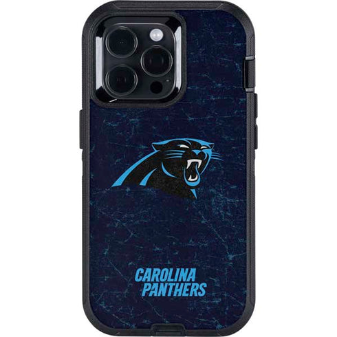NFL Carolina Panthers Distressed Otterbox Defender iPhone Skin
